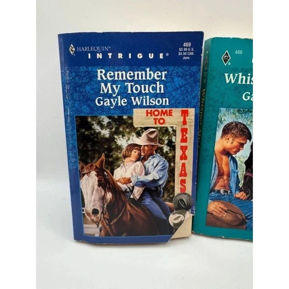 2 Book Lot Gayle Wilson Whisper My Love Remember My Touch Romance Novels